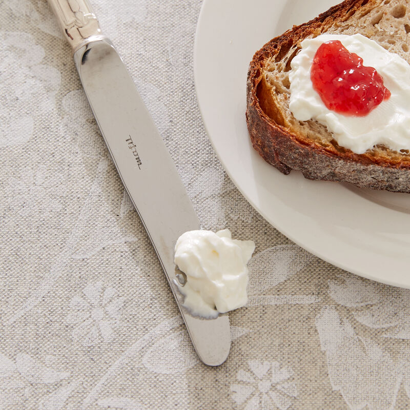 Floraler, abwaschbarer Tischlufer mit Faserschutz Bild 3