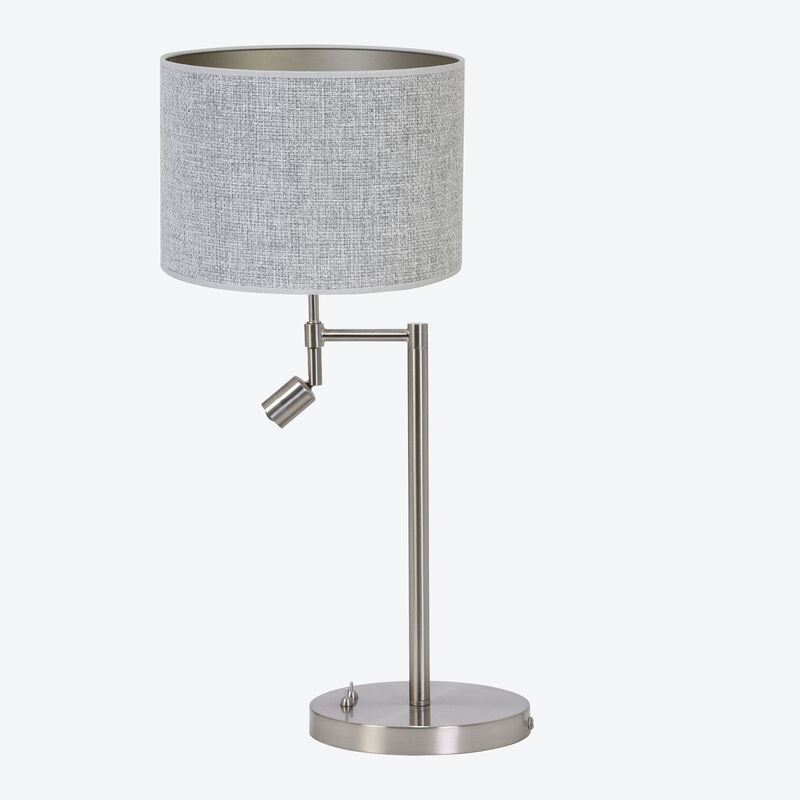 Eleganter Tischlampenfu mit LED-Leselampe zum Kombinieren, Tischleuchte, Nachttischlampe, Schirmlampe Bild 5