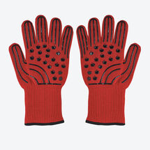 Bis 500 C feuerfest: Elastische Hitzeschutz-Handschuhe mit rutschfestem Profil