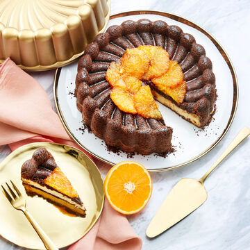 Produktbild fr 'Mallorquinischer Orangen-Cheesecake mit karamellisierten Orangen und Kakaoboden'