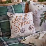 Produktbild fr 'Flanell Kissenbezug Let it snow 50 x 50 cm'