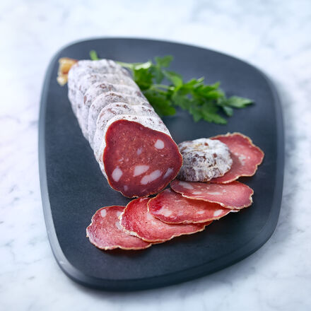 Produktbild fr 'Exquisite Qualitt: Wrzige franzsische BIO-Saucisson frei von Nitritpkelsalz'