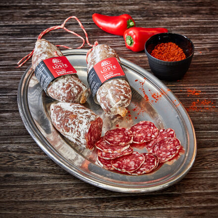 Produktbild fr 'Franzsische Salami mit Piment d'Espelette aus der Auvergne'