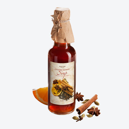 Produktbild fr 'Gourmet Glhwein-Sirup aromatisiert Wein geschmackvoller als bliche Zutaten'