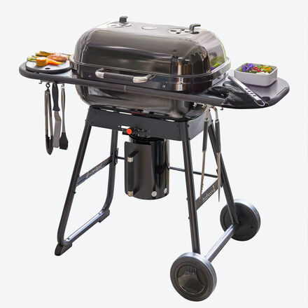 Produktbild fr 'Luxuriser XL-Holzkohlegrill mit abnehmbarer Grillhaube und Pizza-Aufsatz'