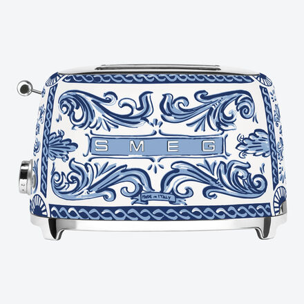 Produktbild fr 'SMEG 2-Schlitz-Toaster: Neueste Technologie im extravaganten Dolce & Gabbana Design Blu Mediterraneo'