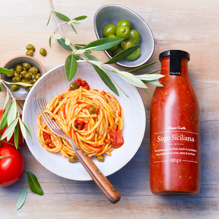 Produktbild fr 'Siciliana: Hocharomatische italienische San Marzano Tomatensaucen'